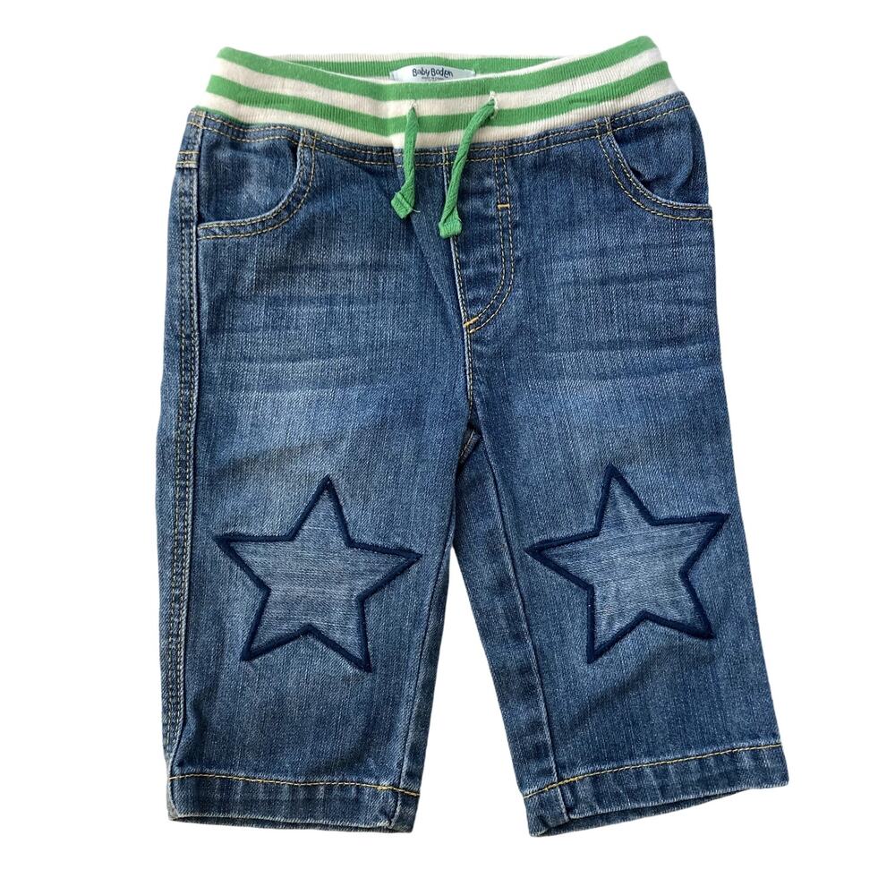 Baby Boden Star Pull On Denim Jeans - 6-12M